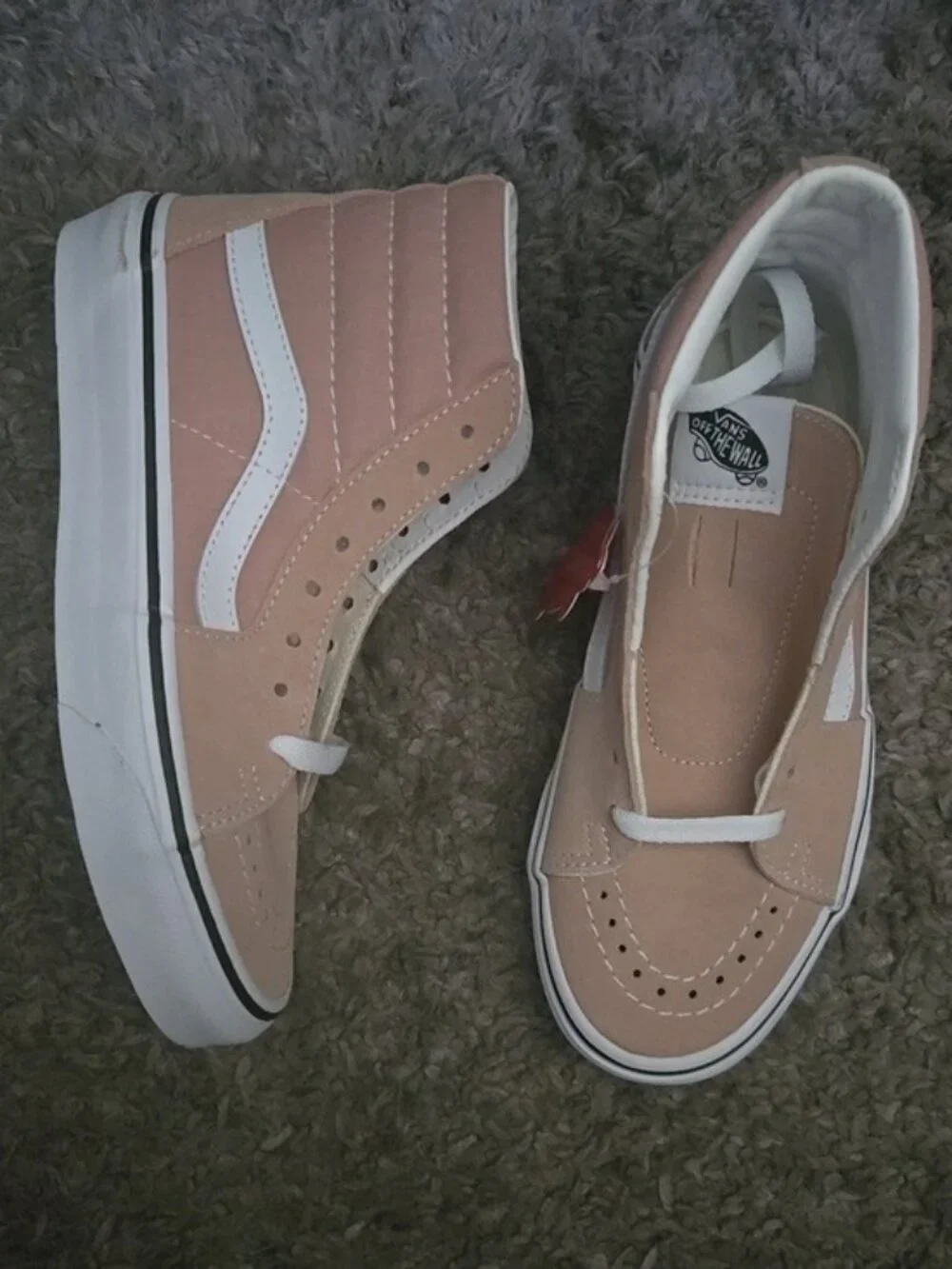 Vans Sk8 Hi Classic Women Size 5 Mahogany Rose and True White 042026 - Picture 1 of 9